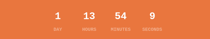 Count down to 2026-05-16T09:45:00.000Z