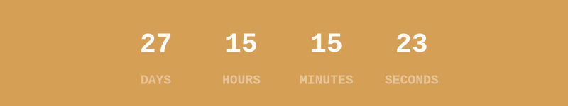 Count down to 2026-11-26T15:00:00.000Z